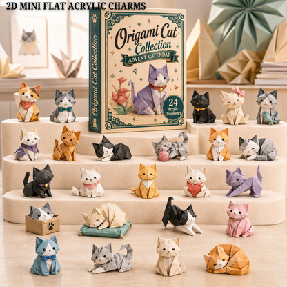 Origami Cat Collection Advent Calendar 2026 - 24-Day Festive Countdown, Acrylic Charms Blind Box - Gift For Origami Lovers 5487e3a1-55d4-4a6f-a3ed-2a05ee82400b-origami-cat-text.png