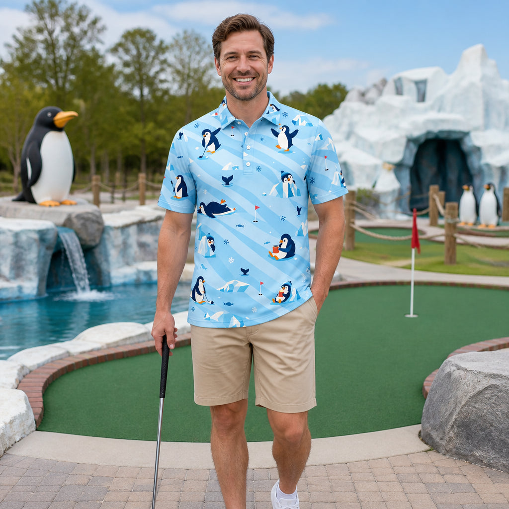 Arctic Penguins Mini-Golf AOP Polo - Polo shirt - All over printed 55171f04-57d1-4f07-89e5-b70cf4b6b229.jpg