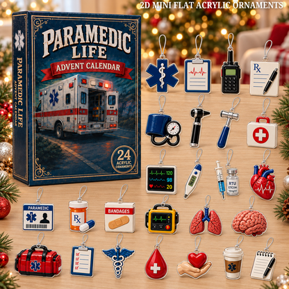 Paramedic Life Saver Advent Calendar 2026 - 24-Day Festive Countdown, Acrylic Charms Blind Box - Gift For Nurse Lovers 555fcf87-8c0e-42af-8d99-d40ebb7ab65d-paramedics-text.png