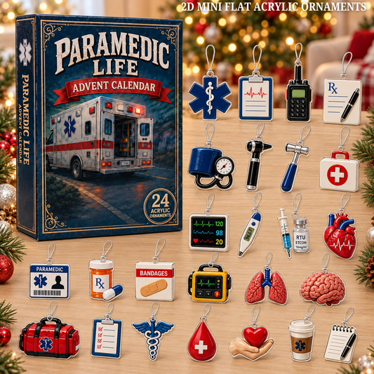 Paramedic Life Saver Advent Calendar 2026 - 24-Day Festive Countdown, Acrylic Charms Blind Box - Gift For Nurse Lovers 555fcf87-8c0e-42af-8d99-d40ebb7ab65d-paramedics-text.png