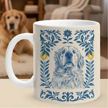 Tile Pattern Art - Personalized Pet Mug