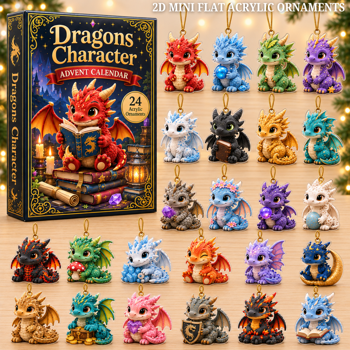 Dragon Character Advent Calendar 2026 - 24-Day Festive Countdown, Acrylic Charms Blind Box - Gift For Dragon Lovers 55a119bb-a48a-43b8-8d26-d14c28f817bd-dragon-text.png