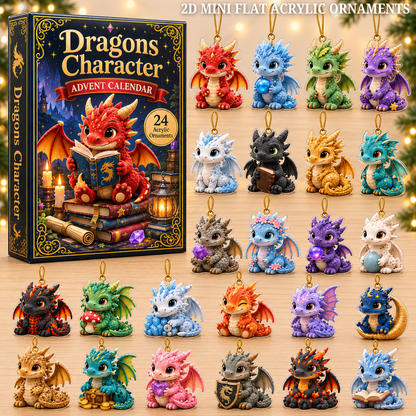 Dragon Character Advent Calendar 2026 - 24-Day Festive Countdown, Acrylic Charms Blind Box - Gift For Dragon Lovers 55a119bb-a48a-43b8-8d26-d14c28f817bd-dragon-text.png