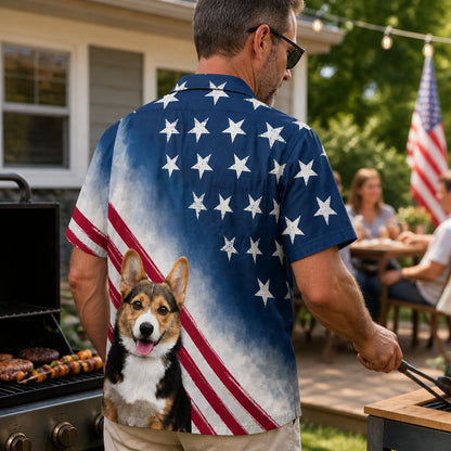 Custom Photo Veteran Memorial Hawaiian Shirt - Lifestyle 2