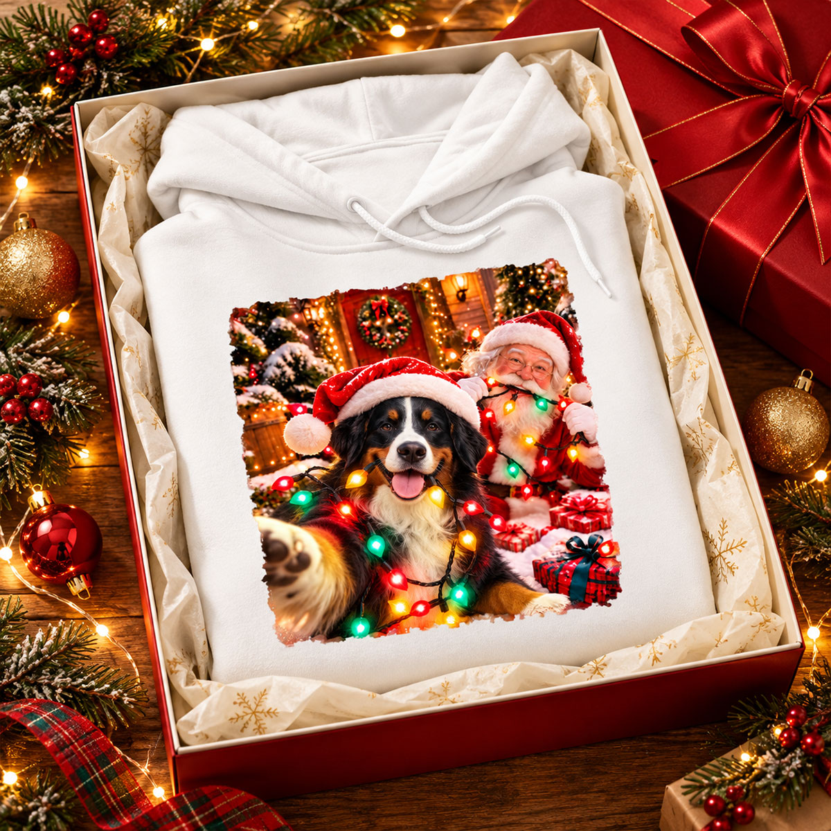 Custom Funny Photo Dog Selfie Santa Gifts - Personalized Comfort T-Shirt 55db07ac-0165-44da-8d05-a317446085f8-1-3-.jpg
