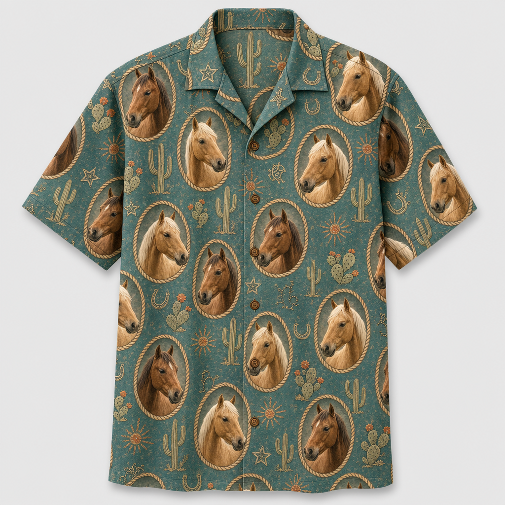 Custom Horse Photo Hawaiian Shirt – Western Rope Repeat - Personalized Hawaiian Shirt 56211cce-b8a7-429b-bbb0-c59cc25ba3ca.png