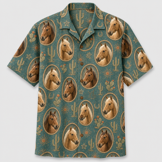 Custom Horse Photo Hawaiian Shirt – Western Rope Repeat - Personalized Hawaiian Shirt 56211cce-b8a7-429b-bbb0-c59cc25ba3ca.png