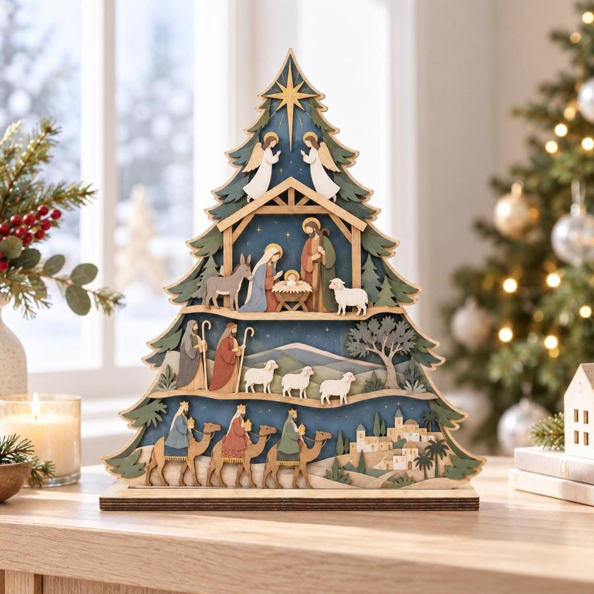 Nativity Scene Tree Wooden Sign,Nativity Tree Christian Gift,Holy Family Manger Christmas Decor,Jesus Faith Gift,Religious Holiday Decor 568f7c47-1274-4cd3-98c6-2c172cdbfb83-2.jpg