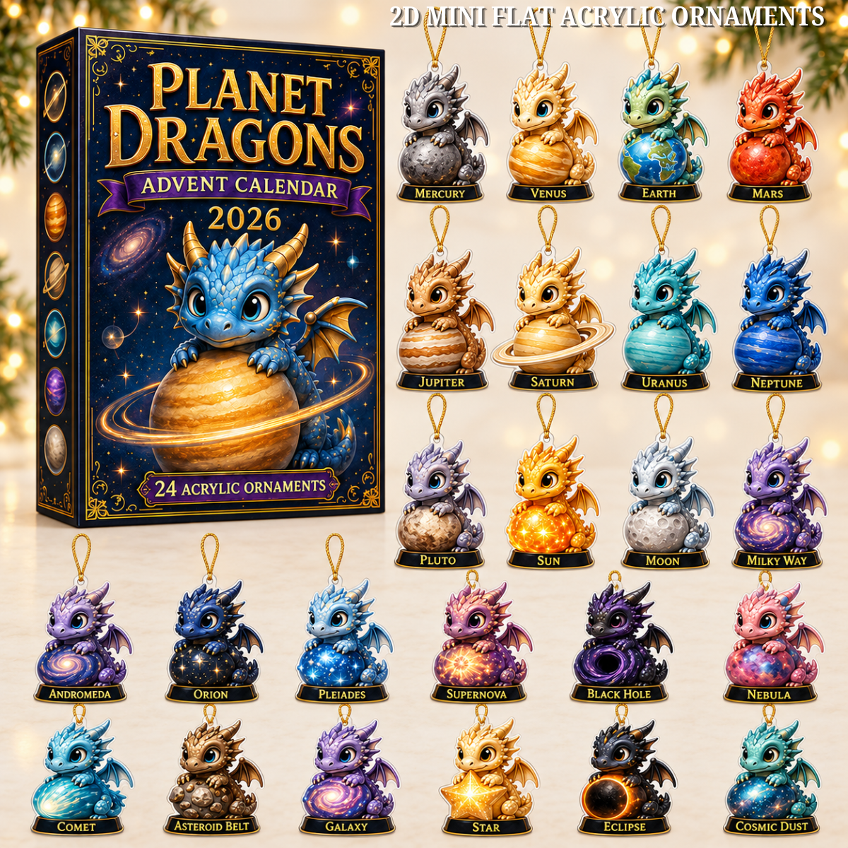 Planet Dragons Advent Calendar 2026 - 24-Day Festive Countdown, Acrylic Charms Blind Box - Gift For Dragon Lovers 5776af57-2e6e-42a3-9797-146bd7855856-planet-dragon-text.png