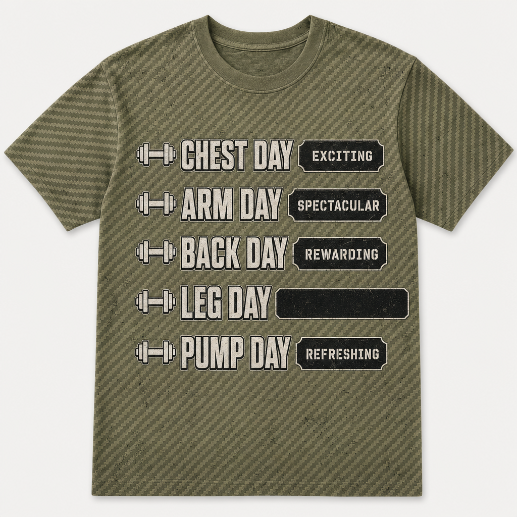 Gym Split List Tee – Leg Day Redacted - T-Shirt - All over printed 57a59b72-692d-4378-9408-d7663040db41.png