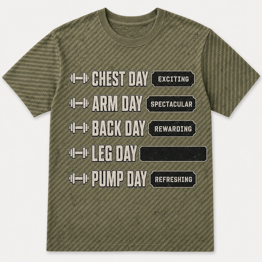 Gym Split List Tee – Leg Day Redacted - T-Shirt - All over printed 57a59b72-692d-4378-9408-d7663040db41.png