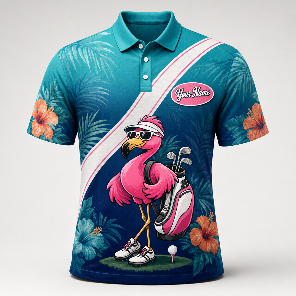 Personalized Flamingo Golfer Tropical Polo - Personalized Polo shirt - All over printed 58226f53-8257-4e56-9ce6-ec3b76581208.png