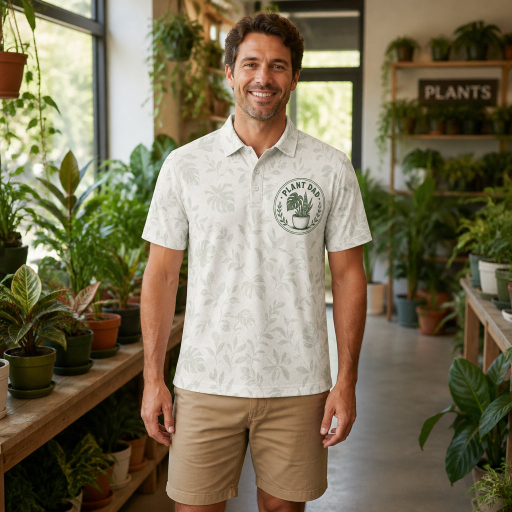 Plant Dad Botanical Crest Polo - Polo shirt - All over printed 5919bae8-2fce-4830-a796-9e96ecaf5c5b.jpg