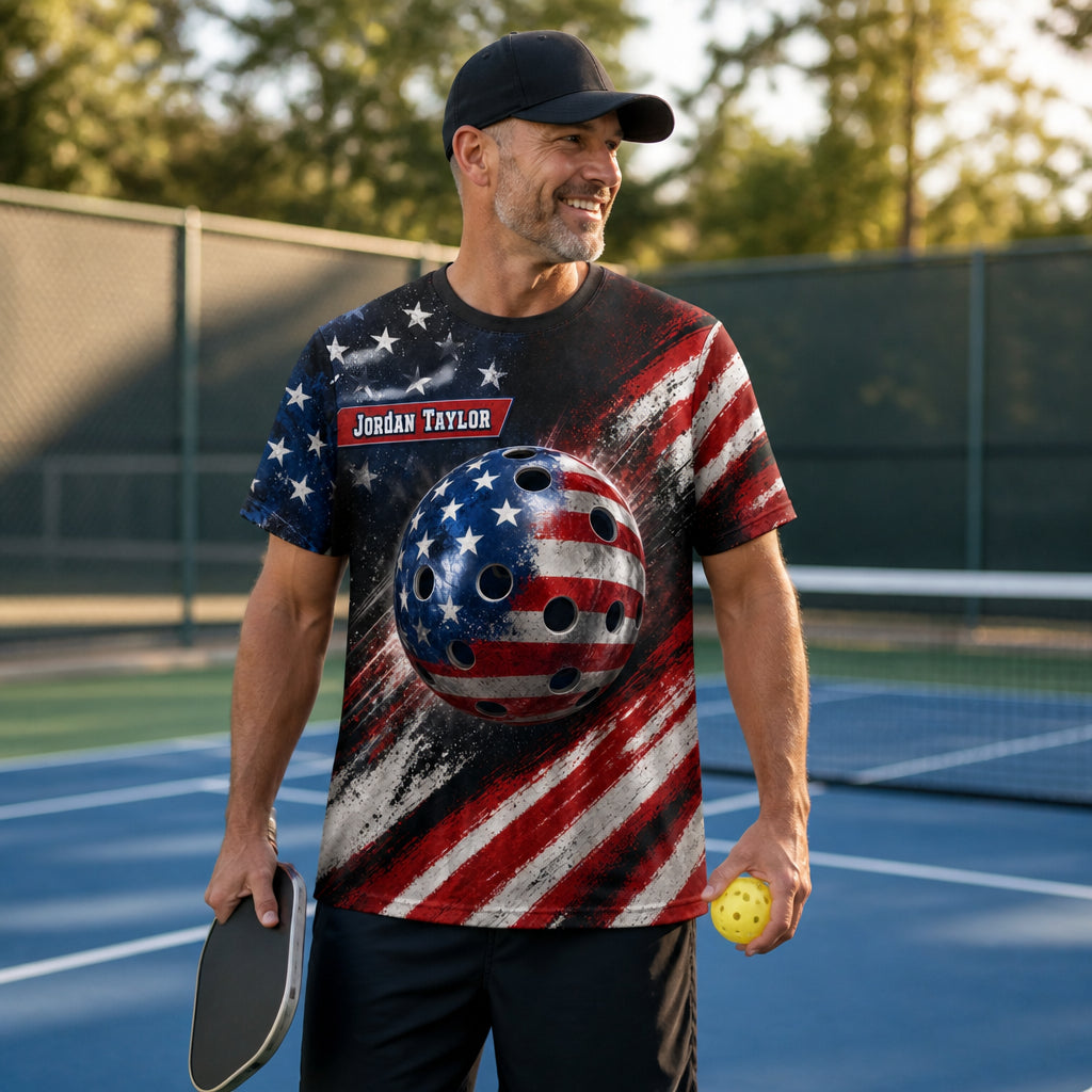 Patriotic Pickleball AOP Team Tee – Personalized Team Name & Player Name - Personalized T-Shirt - All over printed 598273df-7926-4742-86ef-5710973e15f9.jpg