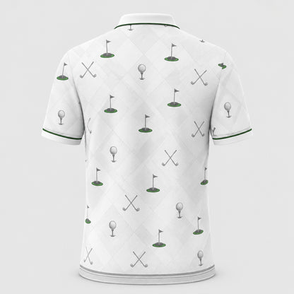 Custom Kids Face Golf Polo – AOP - Back view