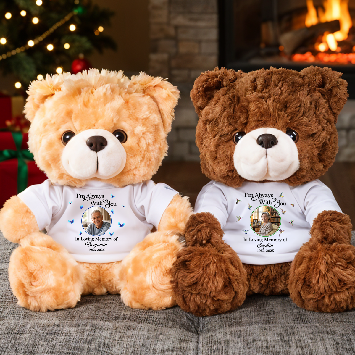 In Loving Memorial Photo - Personalized Teddy Bear