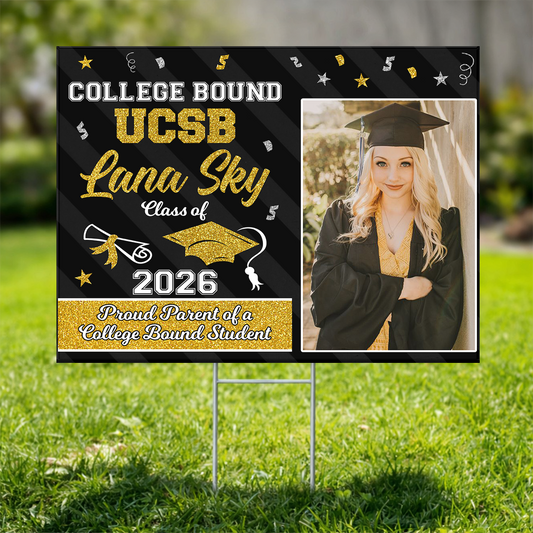 Graduation Party Decorations - Class of 2026 Lawn Sign