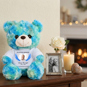 Memorial A Hug From Heaven - Personalized Teddy Bear