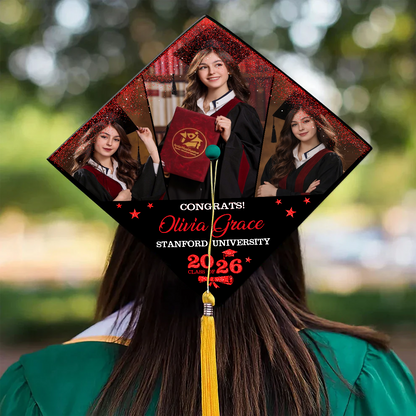Custom Graduation Cap Topper - Decorations For Grad Cap