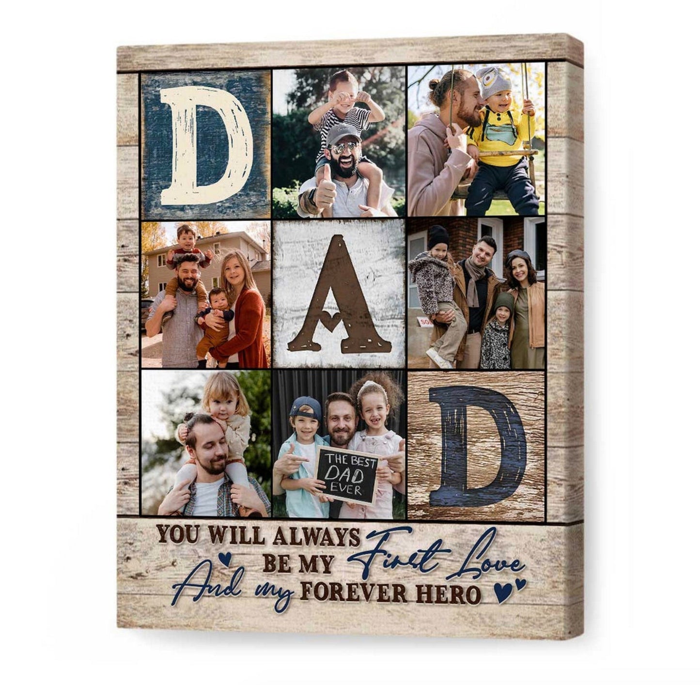 Dad Photo Collage You're The World - Personalized Canvas - Gift For Father, Father's Day, Birthday Gift 5_20db5c65-8d8b-481c-a6b6-64f79e52ddc2.jpg
