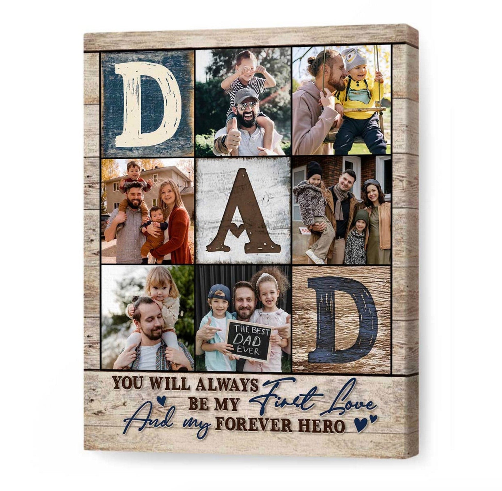 Dad Photo Collage You're The World - Personalized Canvas - Gift For Father, Father's Day, Birthday Gift 5_20db5c65-8d8b-481c-a6b6-64f79e52ddc2.jpg