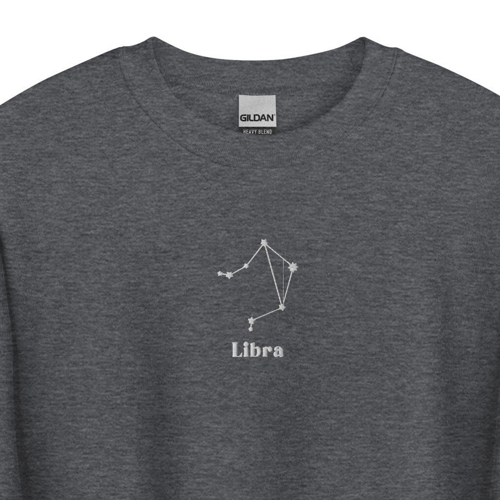 Libra Embroidered Sweatshirt, Embroidered Libra Crewneck Sweater, Embroidered Zodiac Shirt, Libra Shirt, Constellation Shirt 5_22052f4c-6714-4a81-b168-699835007e81.jpg