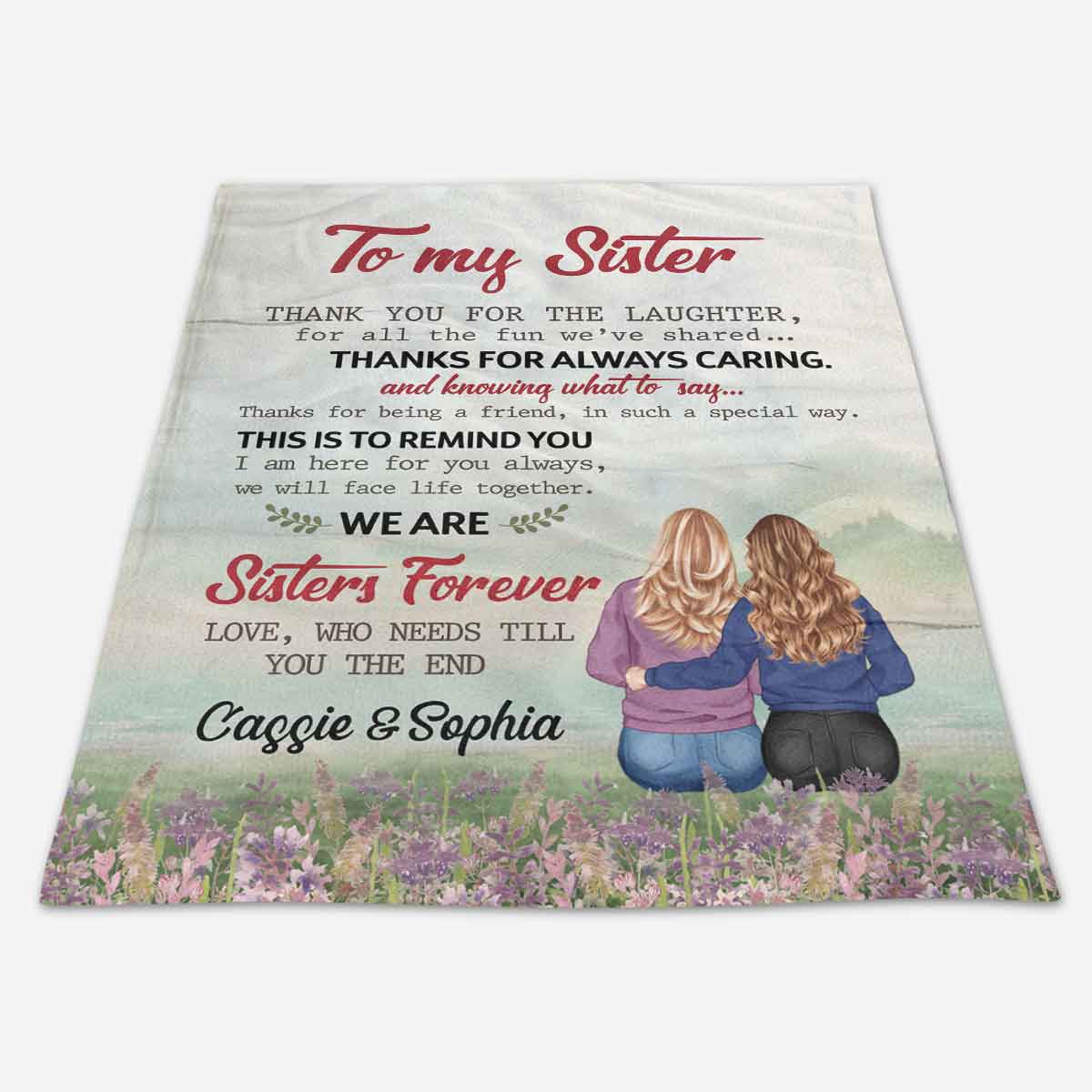 I Am Here For You - Personalized Blanket - Birthday Gift For Sisters, Soul Sisters, Besties 5_29deb7f7-02b1-4a96-a2fb-24128525b06a.jpg