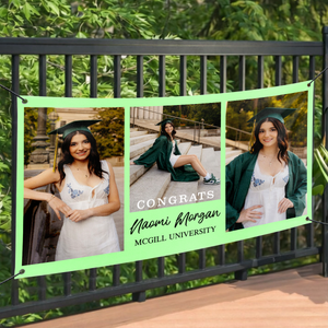 Personalized Graduation Banner - Congratulations Banner, Class of 2026 Banner Classic