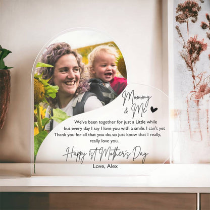 Happy 1st Mother's Day - Personalized Acrylic Plaque - Gift For New Mom 5_449f0385-108e-43c8-b541-24080fa65cc5.jpg