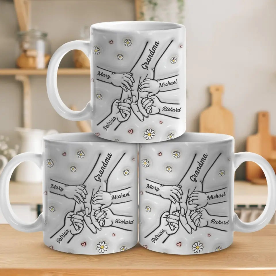 Mom And Kids Hold Hand - Personalized 3D Inflated Effect Printed Mug - Gift For Mother 5_466b1faa-39f2-48a9-8644-326230f02ad1.jpg