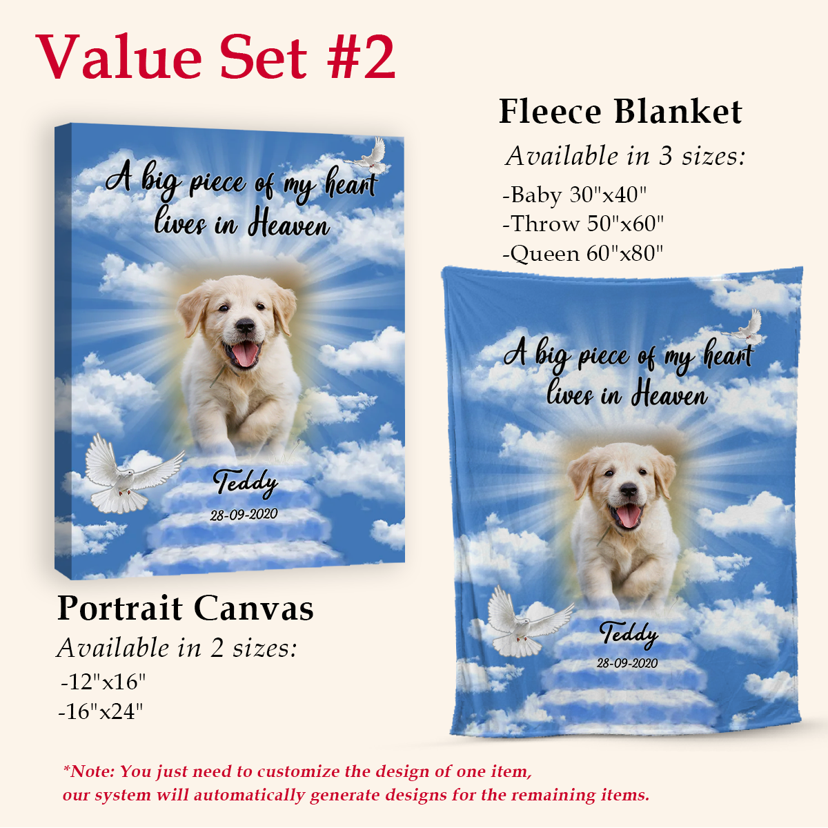 Dog Memorial Blanket - A Piece Of My Heart Lives In Heaven - Memorial Dog Gift 5_4f6a91fb-f5b5-4987-a2a0-1010c50a67f6.png