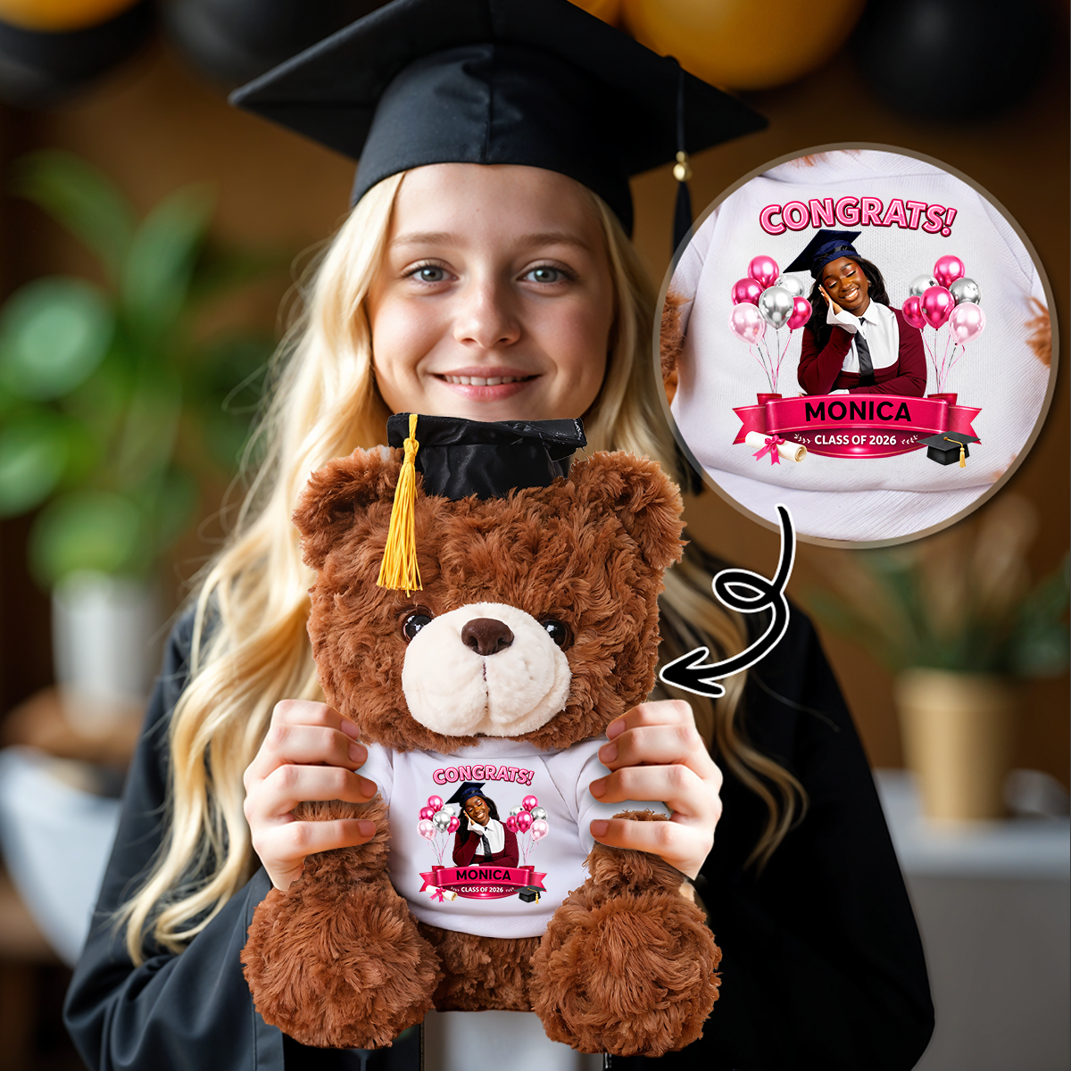 Congrats Graduation - Personalized Graduation Teddy Bear
