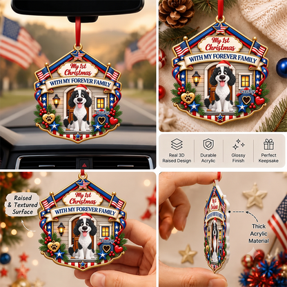 Merry Woofmas - Personalized Real 3D Raised Ornament