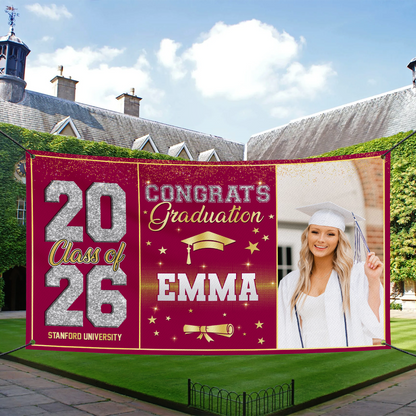 Diamond Graduation Banner - Class of 2026 Banner