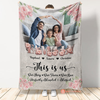 This Is Us, Our Story - Our Home - Our Love Personalized Blanket, Mother's Day, Father's Day Gift For Family 5_81b76a4f-2291-429f-af41-034b6823cdde.jpg