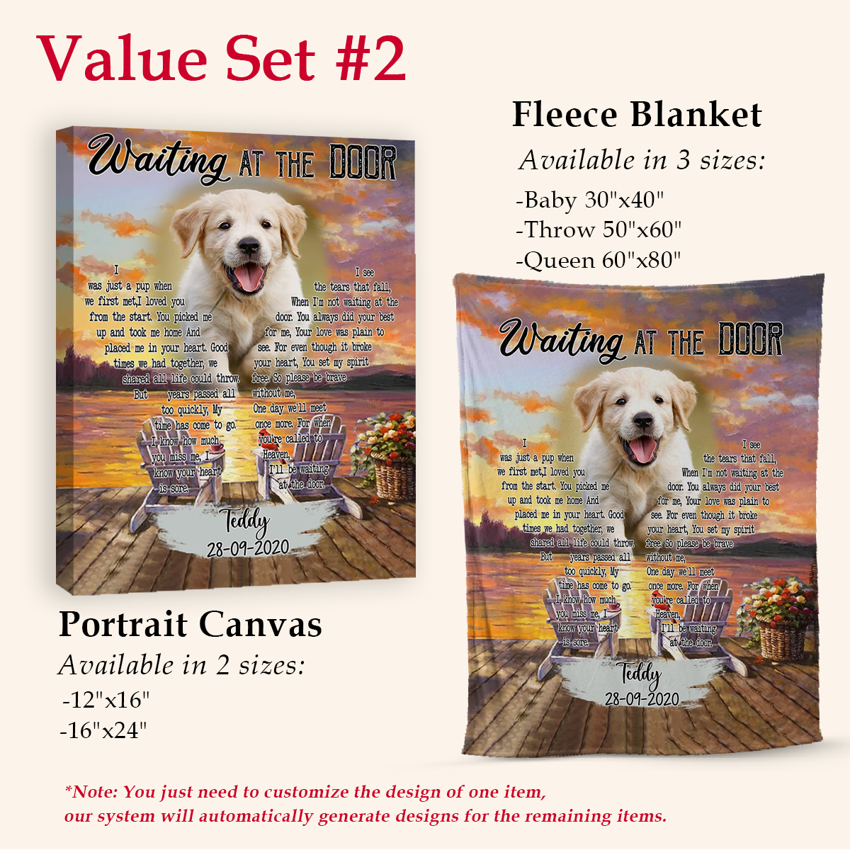 Personalized Dog Memorial Blanket - I Was Just A Pup When We First Met - Dog Memorial Gift For Him 5_8400bf5f-50af-4ce7-b649-0cdce7b2101e.png