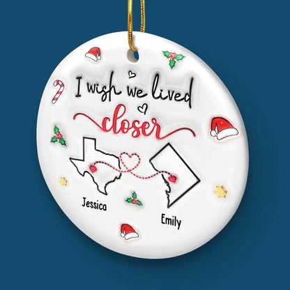 Long Distance Friends - Personalized 3D Inflated Effect Printed Ornament - Christmas For Friends, Besties, Family 5_8b5b64a0-231d-4c7e-8d76-802b71589bec.jpg