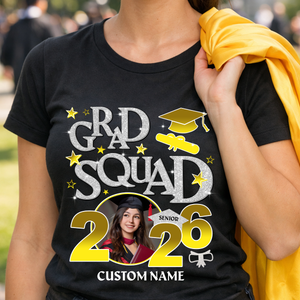 Custom Graduation T-shirt - Congratulations Class of 2026 T-shirt