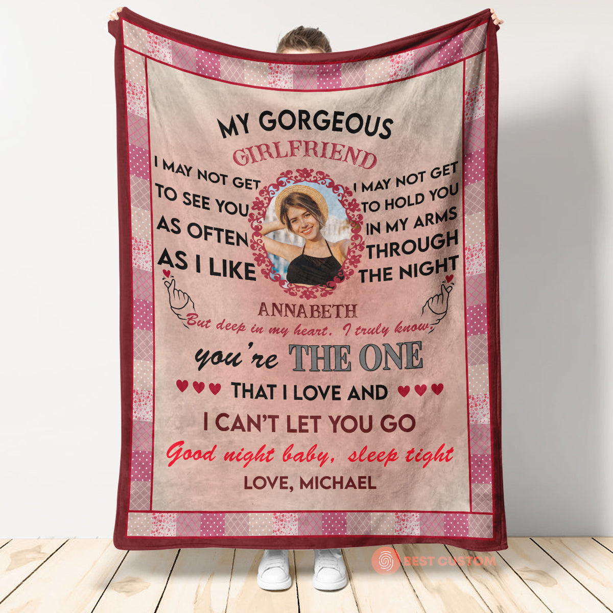 I May Not Get To See You - Personalized Blanket - Anniversary, Lovely Gift For Couple, Spouse 5_967d51d1-3515-45ac-aa09-d7d216a968db.jpg