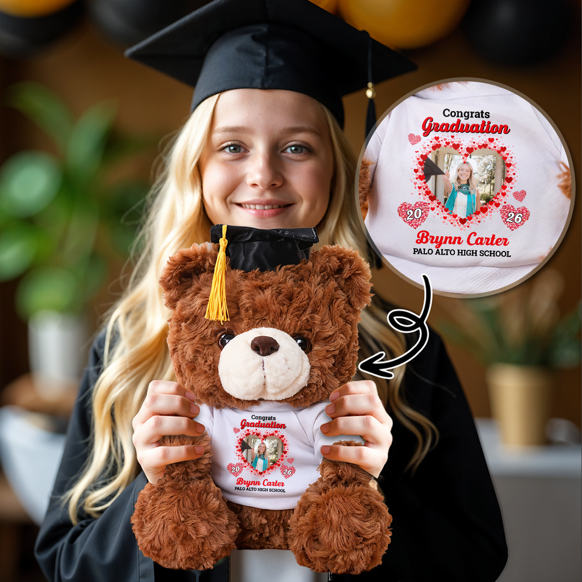 Graduation Gift Ideas - Personalized Graduation Teddy Bear