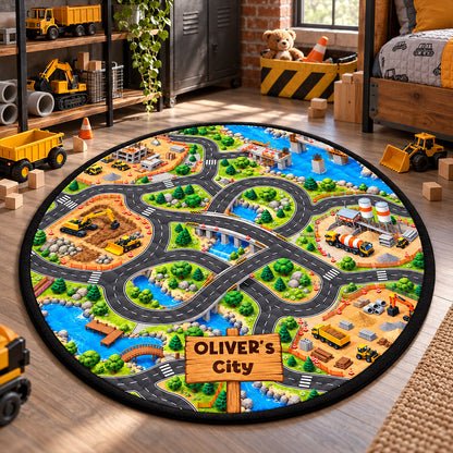 Car Racing Game - Personalized Quilted Mat