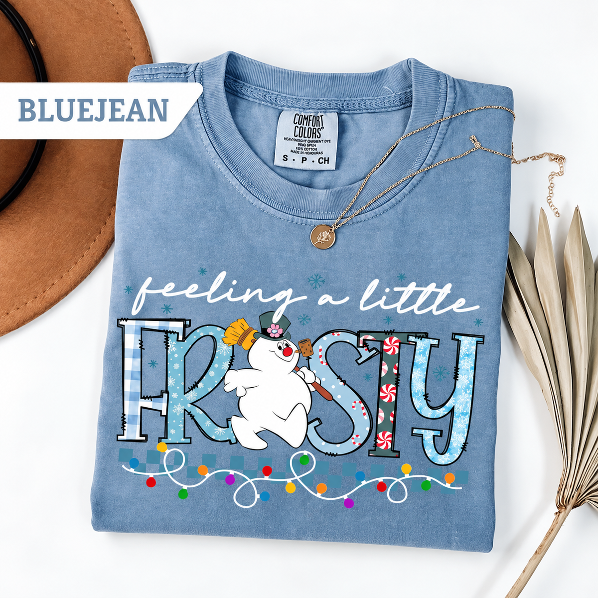 Comfort Colors Feeling A Little Frosty , Cute Snowman Christmas Shirt, Cozy Winter Graphic Shirt, Holiday Gift for Her 5a16d4fb-a802-4ab4-bf8d-bead684674fa-e5.png