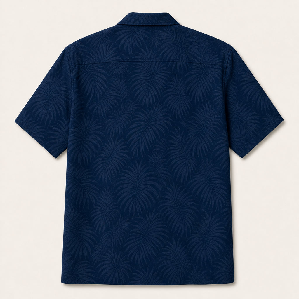 Best Dad Face Pattern Hawaiian Shirt - Back view
