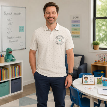 Speech-Language Pathology Crest Polo - Polo shirt - All over printed 5a7d1e67-fa57-416a-961b-14e3e9c90df5.jpg
