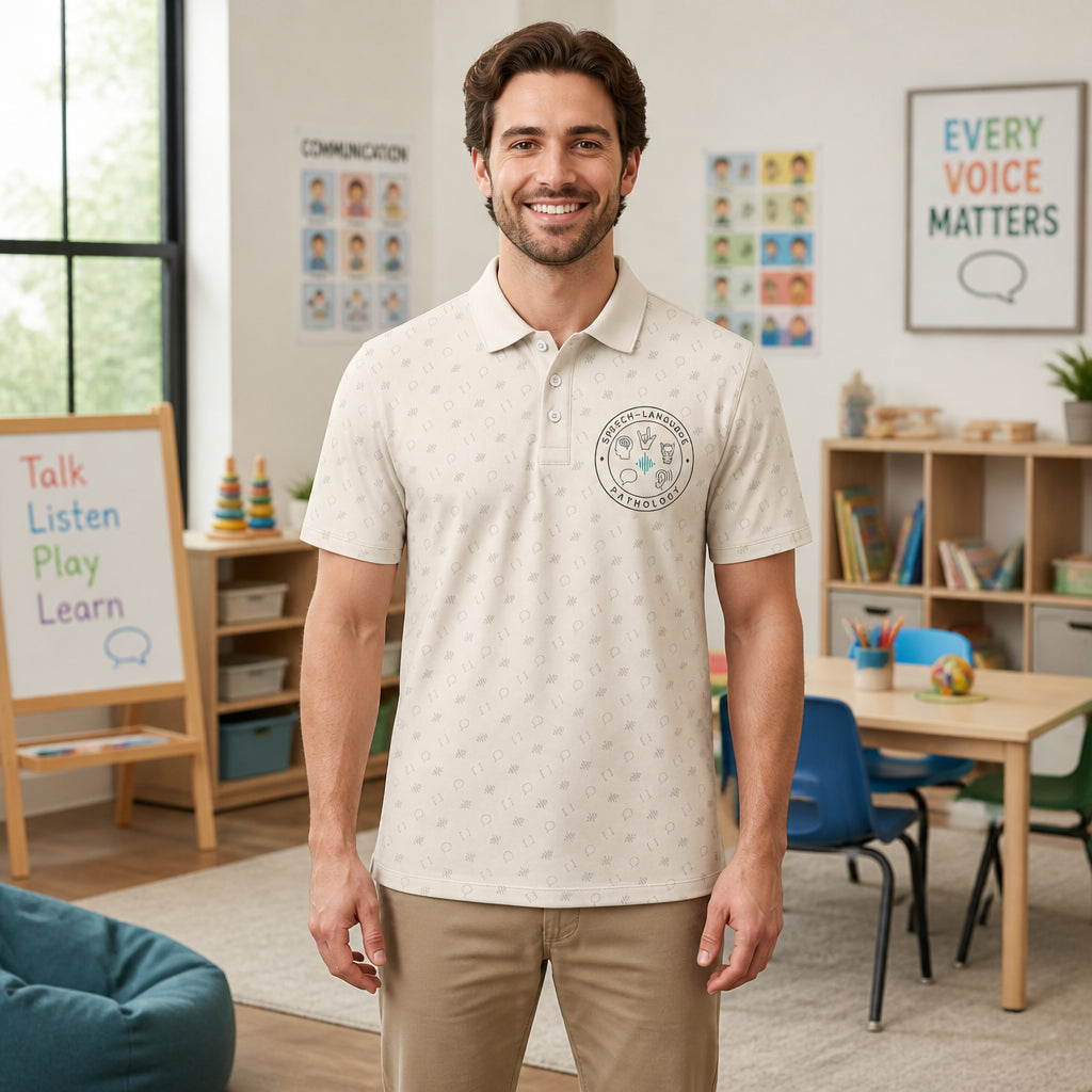 Speech-Language Pathology Crest Polo - Polo shirt - All over printed 5a9c6329-0bde-4e78-aa2a-71bbd6e3e334.jpg