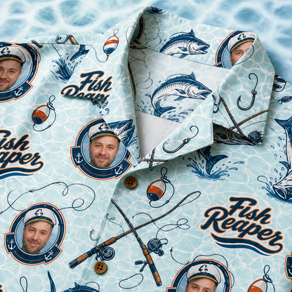 Fish Reaper Custom Face Hawaiian Shirt - Personalized Hawaiian Shirt 5b3391fa-4d3b-4452-9f06-49ee2be6f58c.jpg