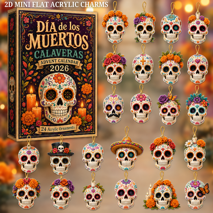 Dia de los Muertos Calaveras Advent Calendar 2026 - 24-Day Festive Countdown, Acrylic Charms Blind Box - Gift For Family & Friends 5bd902ce-4345-4219-8365-67fde9ea0e29-D-a-de-los-Muertos-text.png