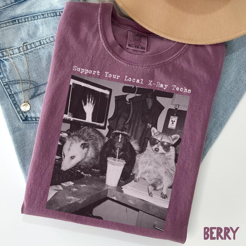 Comfort Colors Xray Technologist Shirt, Raccoon Radiology T-shirt, Possum Rad Grad Shirt, Radiologic Tech Tee, Cute Department, Gift For Friends 5c286dce-e882-4715-b095-8da5b3df5b53-fg2.jpg