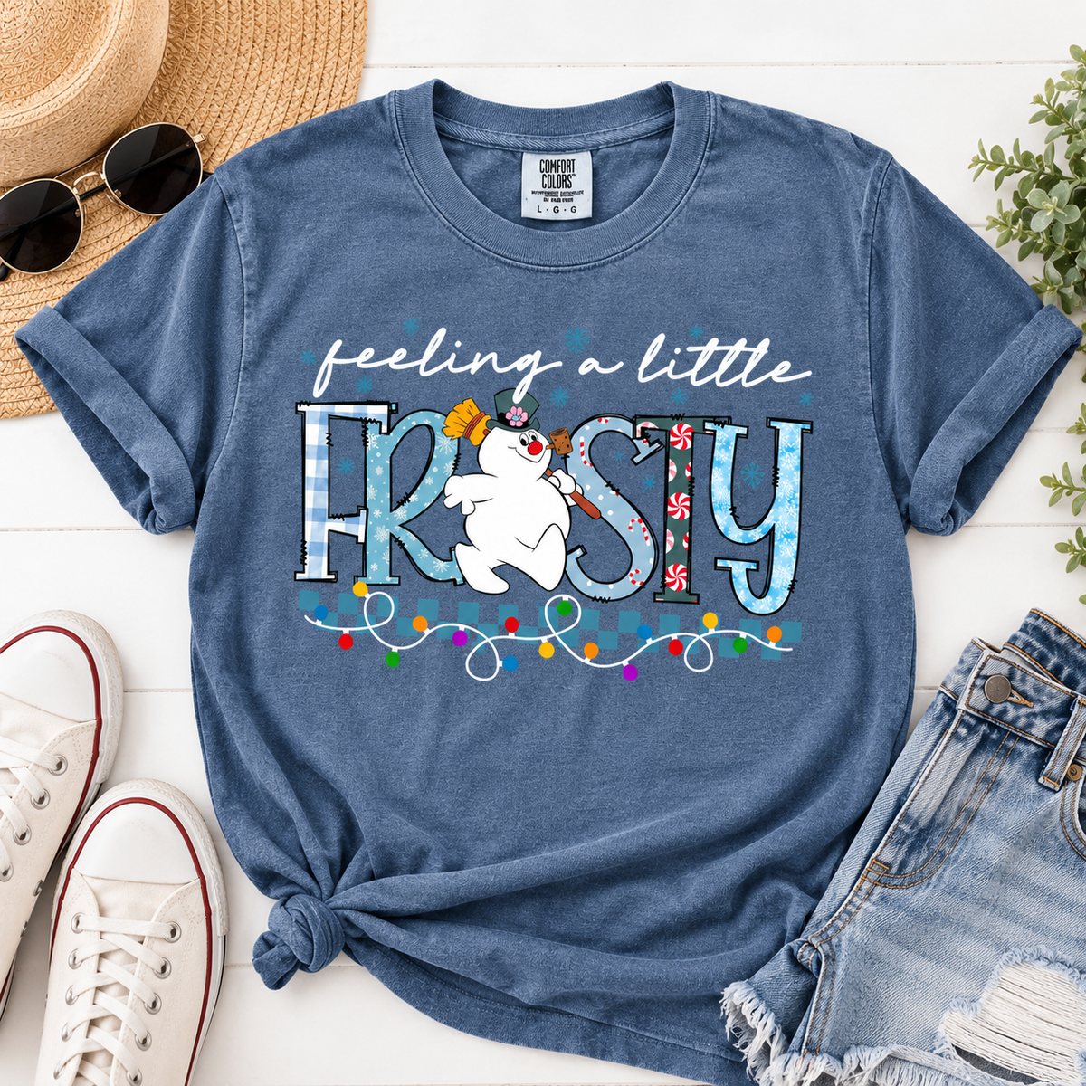 Comfort Colors Feeling A Little Frosty , Cute Snowman Christmas Shirt, Cozy Winter Graphic Shirt, Holiday Gift for Her 5c4f6a47-b578-4f7d-8498-83fb05def6b1-ooo.png