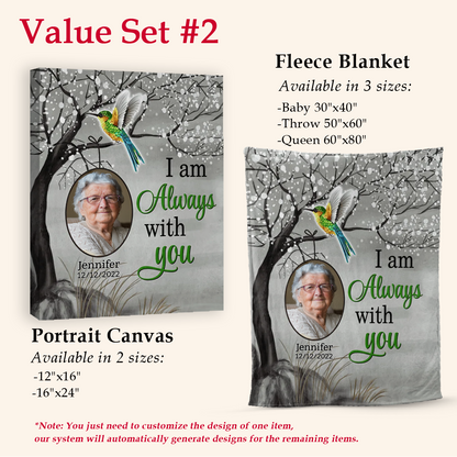 Humming Bird Always With You Personalized Blanket - Memorial 5copy_05a249d3-d11d-424c-a1cb-624ed9866ae8.png